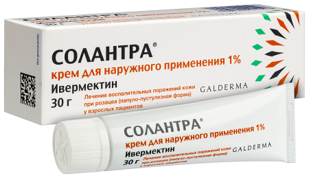 Солантра крем д/нар.прим. 1% туба 30г