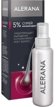 Алерана спрей д/нар. прим. 5% фл. 60мл №1 в компл. с насад.