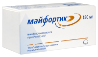 МАЙФОРТИК 180 МГ N100 ТАБЛ КИШЕЧНОРАСТВОР П/О