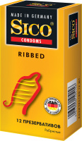 SICO ПРЕЗЕРВАТИВ RIBBED N12