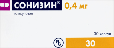 Сонизин капс. с модиф. высв. 0,4мг №30