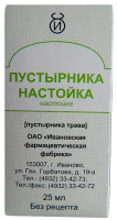 ПУСТЫРНИКА НАСТОЙКА 25МЛ ИНД/УП/ИФФ/
