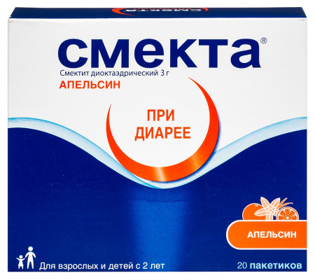 СМЕКТА 3 Г N20 ПАКЕТ 3,76 ПОР Д/СУСП Д/ПРИЕМА ВНУТРЬ (АПЕЛЬСИНОВЫЙ)