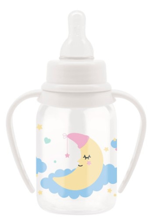 LUBBY БУТЫЛОЧКА С РУЧКАМИ СИЛИКОНОВАЯ СОСКА JUST LUBBY 0+ 125МЛ /15201