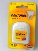 DENTOROL ЗУБНАЯ НИТЬ ЛИМОН 65М