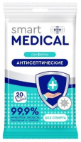 SMART MEDICAL САЛФЕТКИ АНТИСЕПТИЧЕСКИЕ N20