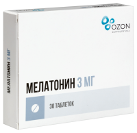 Мелатонин таб. п.п.о. 3мг N30