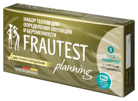 ТЕСТ НА ОВУЛЯЦИЮ + БЕРЕМЕННОСТЬ FRAUTEST PLANNING N5+2