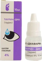 ТАУРИН-ДИА кап гл 4% 10мл  Диафарм