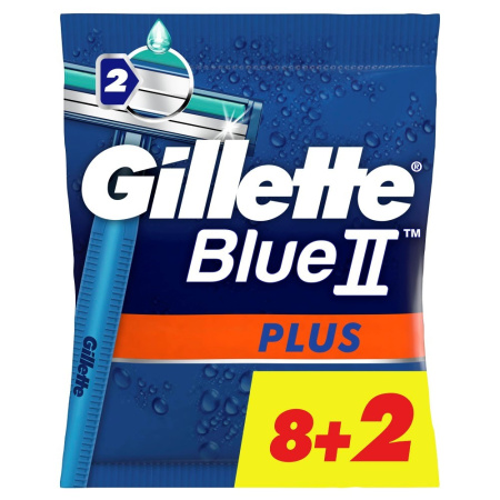 GILLETTE BLUE 2 PLUS БРИТВЫ БЕЗОПАСНЫЕ ОДНОРАЗОВЫЕ N8+2