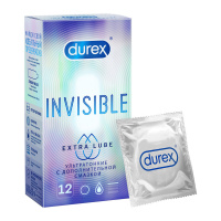 Дюрекс Презервативы Invisible Extra Lube х12
