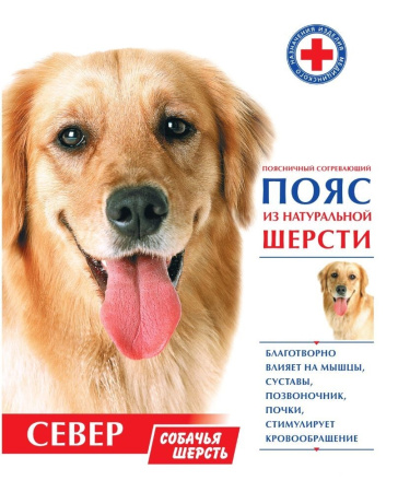 ПОЯС ПОЯСНИЧНЫЙ СОГРЕВАЮЩИЙ ИЗ НАТУР ШЕРСТИ СЕВЕР/СОБАЧЬЯ ШЕРСТЬ/РАЗМЕР 52-54