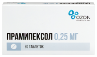 Прамипексол табл 0,25 мг х30