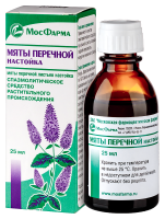 МЯТЫ ПЕРЕЧНОЙ НАСТОЙКА 25МЛ ФЛАК/КАП/ИНД/УП/МФФ