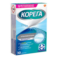 Корега таб. отбеливающие д/очищ. зубн. прот. №30