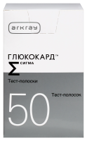 ТЕСТ-ПОЛОСКИ ГЛЮКОКАРД СИГМА N50