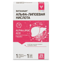 АЛЬФА-ЛИПОЕВАЯ КИСЛОТА ВИТАНИУМ N25 ТАБЛ МАССОЙ 360МГ