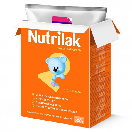 NUTRILAK 2 СМЕСЬ СУХАЯ МОЛОЧНАЯ АДАПТИРОВАННАЯ 600,0