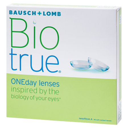 BAUSCH&LOMB BIOTRUE ONEDAY ОДНОДНЕВНЫЕ КОНТАКТНЫЕ ЛИНЗЫ /-3,75/ N90