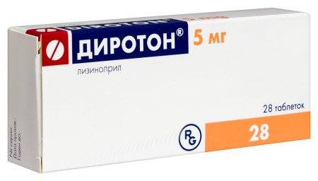 ДИРОТОН 5 МГ N28 ТАБЛ