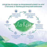 ЛА-КРИ СТОП АКНЕ КРЕМ-ГЕЛЬ МАТИРУЮЩИЙ ОСНОВНОЙ УХОД 50МЛ