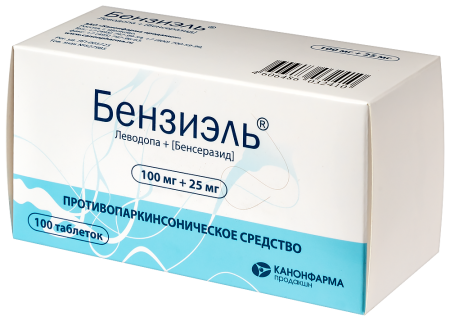 БЕНЗИЭЛЬ 100 МГ + 25 МГ N100 ТАБЛ