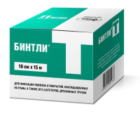 БИНТЛИ-Т БИНТ ЛИПКИЙ НА ПОЛОТНЕ НЕТКАНОМ 15СМX10М