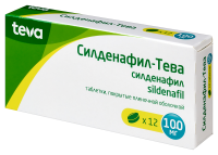 Силденафил-Тева таб. п.п.о. 100мг N12