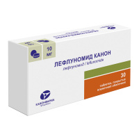 ЛЕФЛУНОМИД КАНОН 10 МГ N30 ТАБЛ П/ПЛЕН/ОБОЛОЧ