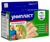 ЛЕЙКОПЛАСТЫРЬ УНИПЛАСТ БАКТЕРИЦИДНЫЙ N44 СЕМЕЙНАЯ ЗАБОТА НАБОР