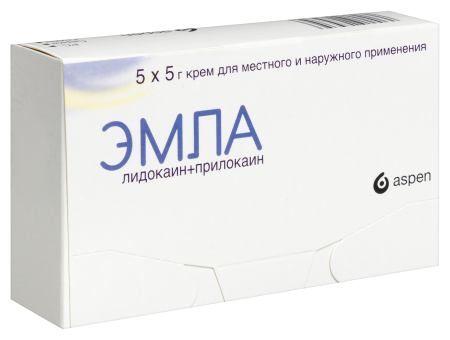 ЭМЛА 25 МГ/Г + 25 МГ/Г 5,0 N5 КРЕМ Д/МЕСТ/НАРУЖ ПРИМ