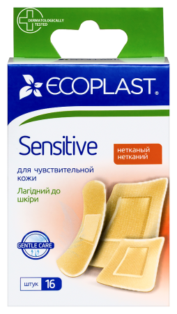 ECOPLAST ПЛАСТЫРЬ МЕДИЦИНСКИЙ НЕТКАНЫЙ (НАБОР) SENSITIVE N16