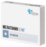 Мелатонин таб. п.п.о. 3мг N30