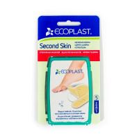 ECOPLAST ПЛАСТЫРЬ ПРОТИВОМОЗОЛЬНЫЙ ГИДРОКОЛЛОИДНЫЙ SECOND SKIN 44Х69ММ N2+20Х60ММ N3