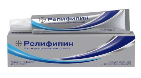 Релифипин гель рект. и наруж прим. 20мг/г 3мг/г 20г N1