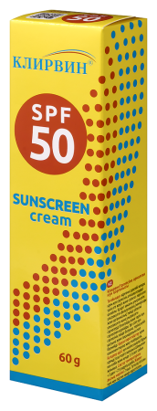 КЛИРВИН КРЕМ СОЛНЦЕЗАЩИТНЫЙ SPF 50 ДЛЯ ТЕЛА 60,0