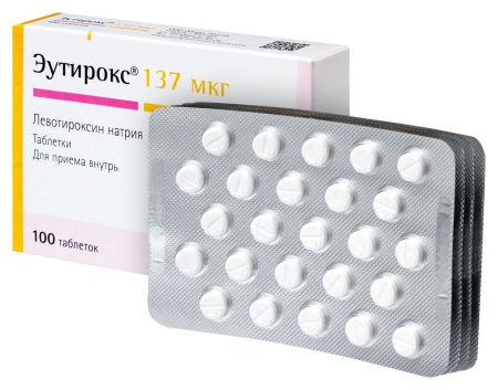 ЭУТИРОКС 137МКГ N100 ТАБЛ