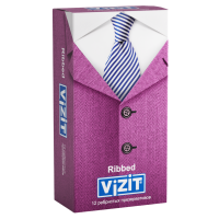 VIZIT ПРЕЗЕРВАТИВ RIBBED РЕБРИСТЫЕ N12