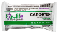 Салфетки марлевые стер 16х14см N10 2х слойные