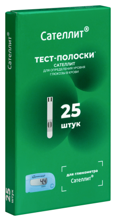ТЕСТ-ПОЛОСКИ САТЕЛЛИТ N25