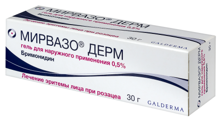 МИРВАЗО ДЕРМ 0,5% 30,0 ГЕЛЬ Д/НАРУЖ ПРИМ