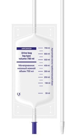 APEXMED МОЧЕПРИЕМНИК НОСИМЫЙ 750МЛ 50СМ N1