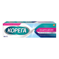 Корега крем д/фиксации зубных протезов защита десен 40г