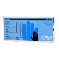 Перчатки MANUAL HR419 повыш. проч. смотр.нестер.латексные р.M 25 пар