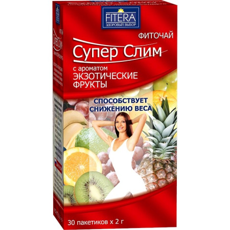 ФИТОЧАЙ СУПЕР СЛИМ ЭКЗОТ ФРУКТЫ 2,0 N30 ПАК