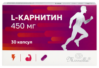 MIRROLLA L-КАРНИТИН 450МГ N30 КАПС МАССОЙ 470МГ