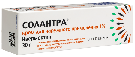 Солантра крем д/нар.прим. 1% туба 30г