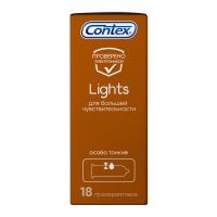 Контекс Презервативы Lights особо тонкие х18