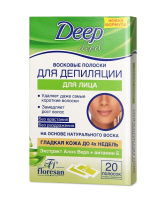 FLORESAN DEEP DEPIL ВОСКОВЫЕ ПОЛОСКИ ДЛЯ ДЕПИЛЯЦИИ ЛИЦА С АЛОЭ ВЕРА N20
