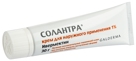 Солантра крем д/нар.прим. 1% туба 30г